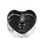 Rottweiler, Rott, Rottie - a photo of a dog in crystal, crystal heart, unique photo frame from the Art-Dog brand
