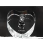 Rottweiler, Rott, Rottie - a photo of a dog in crystal, crystal heart, unique photo frame from the Art-Dog brand