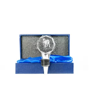 Saint-bernard, Chien Du Mont Saint-Bernard - Bouchon de bouteille, bouchon de vin en cristal avec photo, cadeau personnalisé pour barman par la marque Art-Dog