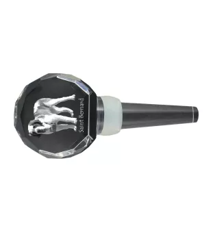 Bernardyn grubszy stopper do wina z psem Art-Dog