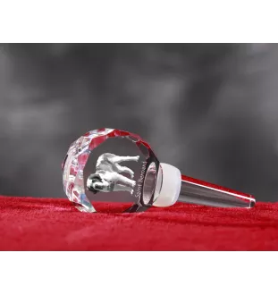 St. Bernard, Saint Bernard, Alpine Mastiff, Bernhardiner - Crystal bottle stopper, unique wine stopper with photo, personalised gift for sommelier by Art-Dog brand