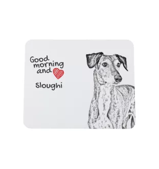 Saluki, Lévrier persan - tapis de souris personnalisé avec impression, tapis de souris personnalisé avec chien, accessoire unique pour employé de bureau de la marque Art-Dog