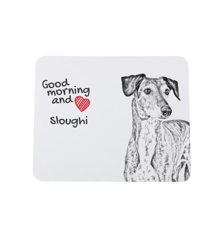 Saluki, Lévrier persan - tapis de souris personnalisé avec impression, tapis de souris personnalisé avec chien, accessoire unique pour employé de bureau de la marque Art-Dog