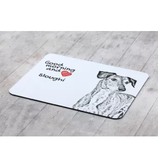 Saluki, Persischer Windhund - Mauspad mit Druck, personalisiertes Mauspad mit Hund, einzigartiges Gadget für Büroangestellte von Art-Dog.