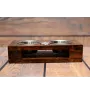 Rottweiler, Rott, Rottie I - wooden stand with bowls for a dog, steel dog bowls, a gift for adopting a dog from the Art-Dog brand