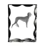 Saluki, Lévrier persan I - cristal avec photo de chien, statuette en verre avec photo, cadre exceptionnel avec photo de la marque Art-Dog