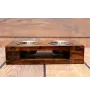 Rottweiler, Rott, Rottie II - wooden stand with bowls for a dog, steel dog bowls, a gift for adopting a dog from the Art-Dog brand
