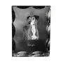 Saluki, Persian Greyhound, Arabian hound, Gazelle hound - crystal with a picture of a dog, glass statuette with a picture, unique frame with a picture from Art-Dog brand