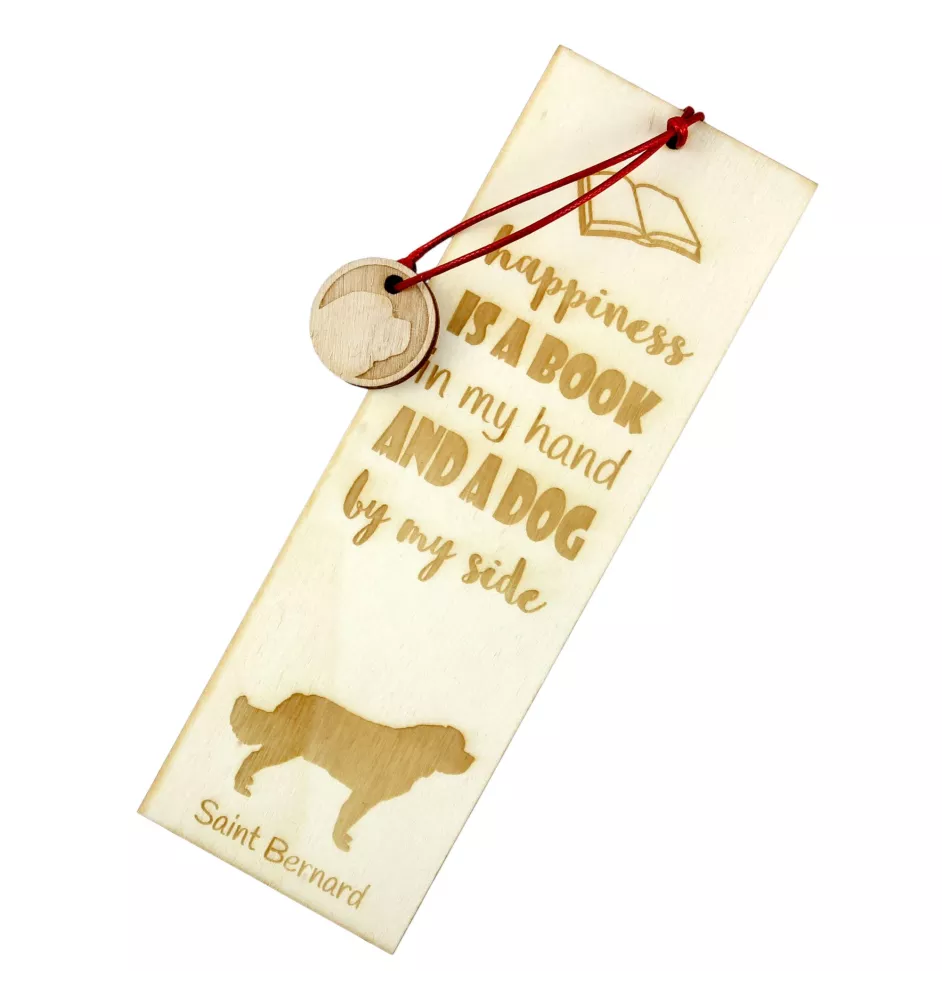 Saint-bernard, Chien Du Mont Saint-Bernard - marque-page pour livre avec chien, marque-page personnalisé, accessoire canin pour les lecteurs de la marque Art-Dog