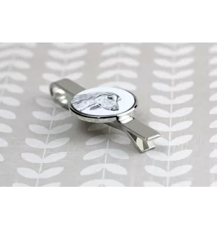 Saluki, Persischer Windhund I - Krawattenklammer mit Hund, personalisierter Krawattenclip, einzigartiges Geschenk für Männer von der Marke Art-Dog