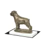 Rottweiler, Bouvier allemand - statuette de chien, figurine sur un socle blanc, trophée pour exposition de chiens de la marque Art-Dog