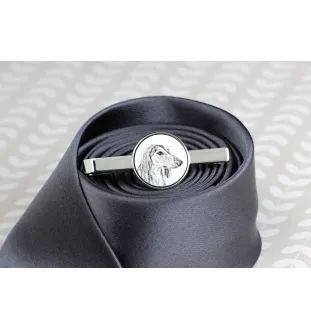 Saluki, Persischer Windhund I - Krawattenklammer mit Hund, personalisierter Krawattenclip, einzigartiges Geschenk für Männer von der Marke Art-Dog