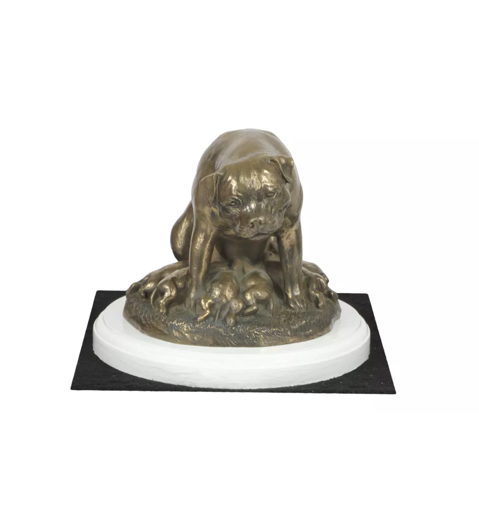 Rottweiler I statuetka na białym drewnie Art-Dog