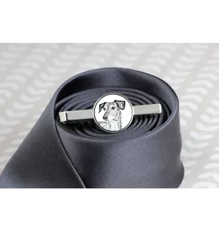 Saluki, Persian Greyhound, Arabian hound, Gazelle hound - tie clip with a dog, personalized tie clip, a unique gift for a man from the Art-Dog brand