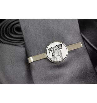 Saluki, Lévrier persan - épingle à cravate avec chien, pince à cravate personnalisée, cadeau unique pour homme de la marque Art-Dog