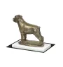 Rottweiler, Bouvier allemand - une statuette de chien, une figurine en marbre blanc, un trophée pour l'exposition de chiens de la marque Art-Dog