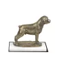 Rottweiler, Rott, Rottie - dog figurine, statue on white marble, trophy for Art-Dog dog show exhibition