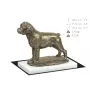 Rottweiler, Bouvier allemand - une statuette de chien, une figurine en marbre blanc, un trophée pour l'exposition de chiens de la marque Art-Dog