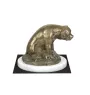 Rottweiler, Rott, Rottie I - dog figurine, statue on white marble, trophy for Art-Dog dog show exhibition