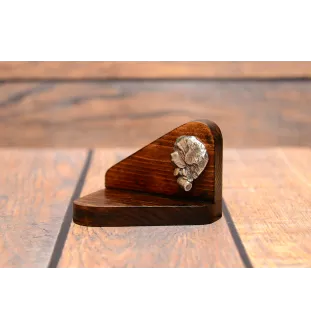 Saint-bernard, Chien Du Mont Saint-Bernard - bougeoir en bois avec un chien, support pour bougie chauffe-plat, lieu de mémoire pour chien de la marque Art-Dog