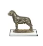 Rottweiler, Bouvier allemand II - une statuette de chien, une figurine en marbre blanc, un trophée pour l'exposition de chiens de la marque Art-Dog