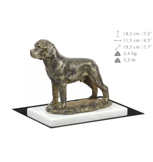 Rottweiler II statuetka na jasnym kamieniu Art-Dog