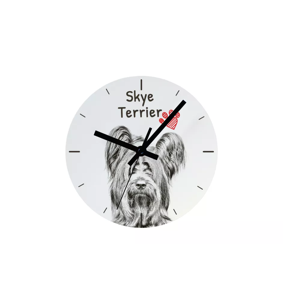 Saluki, Persian Greyhound, Arabian hound, Gazelle hound I - wall clock with a dog, shelf clock with a print, personalized home decoration from the Art-Dog brand