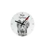 Saluki, Persischer Windhund I - Wanduhr mit Hund, Regal Uhr mit Druck, personalisierte Hausdekoration von Art-Dog.