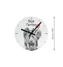 Saluki, Persian Greyhound, Arabian hound, Gazelle hound I - wall clock with a dog, shelf clock with a print, personalized home decoration from the Art-Dog brand