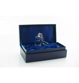 Saluki, Lévrier persan I - Porte-clés en cristal avec photo de chien, porte-clés lumineux, cadeau unique de la marque Art-Dog