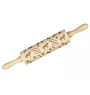 St. Bernard, Saint Bernard, Alpine Mastiff, Bernhardiner - rolling pin with a dog, decorating cookies with a rolling pin in patterns, a gift for the ceramicist of the Art-Dog brand