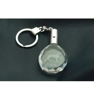 Saluki, Persian Greyhound, Arabian hound, Gazelle hound I - pendant with a photo of a dog, crystal key ring in a gift box, a unique gift by Art-Dog