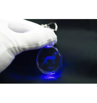 Saluki, Persischer Windhund I - Anhänger mit einem Foto eines Hundes, Schlüsselanhänger aus Kristall in einer Geschenkbox, ein einzigartiges Geschenk von Art-Dog