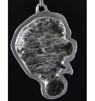 St. Bernard, Saint Bernard, Alpine Mastiff, Bernhardiner - necklace with a dog, dog pendant on a silver chain, unique jewelry from the Art-Dog brand