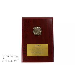 Rottweiler, Rott, Rottie I - bas-relief of a dog, small decoration, realistic plaque with the Art-Dog brand