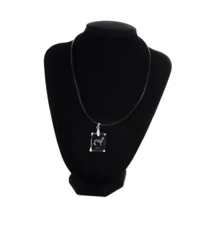 Saluki, Lévrier persan I - Pendentif chien en cristal, collier photo, bijoux uniques par Art-Dog