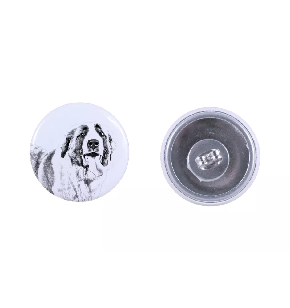 Saint-bernard, Chien Du Mont Saint-Bernard - boucles d'oreilles uniques avec un chien, votre animal de compagnie sur un porte-clés, marque propre Art-Dog