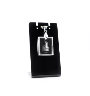 Saluki, Lévrier persan - Pendentif chien en cristal, collier photo, bijoux uniques par Art-Dog