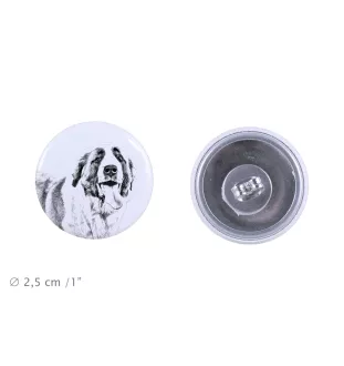 St. Bernard, Saint Bernard, Alpine Mastiff, Bernhardiner - unique dog earrings, your pet on a keychain, Art-Dog's own brand
