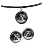Rottweiler, Rott, Rottie - jewelry with your photo box, set of necklace and earrings, personalized products from the Art-Dog brand