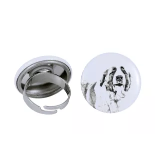 Saint-bernard, Chien Du Mont Saint-Bernard - bijoux pour femmes avec l'image d'un chien, produit fait à la main, possibilité d'ajouter sa propre photo, marque Art-Dog