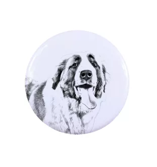 St. Bernard, Saint Bernard, Alpine Mastiff, Bernhardiner - pin with your dog, add your own photo, Art-Dog brand