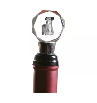 Saluki, Persian Greyhound, Arabian hound, Gazelle hound - Bottle stopper, crystal wine stopper with photo, personalised gift for bartender by Art-Dog brand