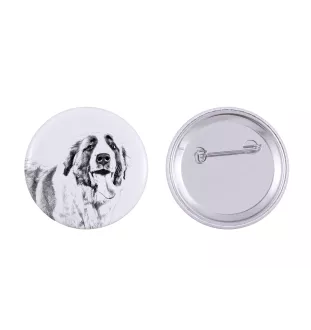 St. Bernard, Saint Bernard, Alpine Mastiff, Bernhardiner - pin with your dog, add your own photo, Art-Dog brand