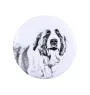 Saint-bernard, Chien Du Mont Saint-Bernard - badge avec votre chien, ajoutez votre propre photo, marque Art-Dog