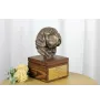 St. Bernard, Saint Bernard, Alpine Mastiff, Bernhardiner - urn for dog ashes with a statuette, small urn for a dog, personalized urn with a bust of a dog by Art-Dog brand