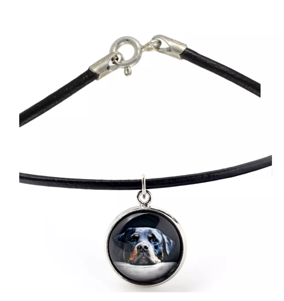 Rottweiler, Bouvier allemand - collier dans une boîte, élégant bijou, pendentif de la marque Art-Dog