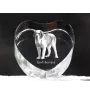 Saint-bernard, Chien Du Mont Saint-Bernard - une photo de chien dans un cristal, un cœur en cristal, un cadre photo exceptionnel de la marque Art-Dog
