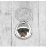 Rottweiler, Bouvier allemand - porte-clés géométrique avec photo et inscription Art-Dog