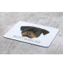 Rottweiler, Rott, Rottie - geometric mouse pad with a picture and text by Art-Dog